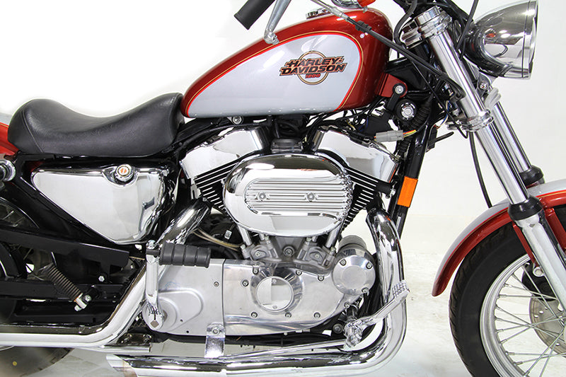 HARLEY Verchromter Wyatt Gatling Luftfilter für XL Modelle ab Baujahr 1991,