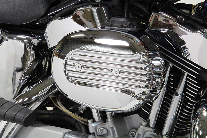 HARLEY Verchromter Wyatt Gatling Luftfilter für XL Modelle ab Baujahr 1991,