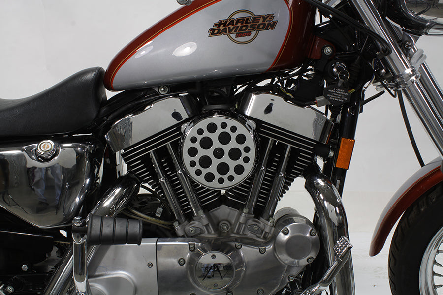 HARLEY Chrom Wyatt Gatling Luftfiltergehäuse passt für XL Modelle ab 1991,