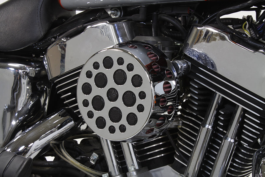 HARLEY Chrom Wyatt Gatling Luftfiltergehäuse passt für XL Modelle ab 1991,