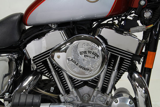 HARLEY Chrome Wyatt Gatling Luftfilter-Baugruppe Passend für XL ab Bj. 1991