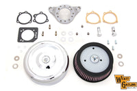 HARLEY Chrom Wyatt Gatling Luftfilterbaugruppe, passend für 1991-UP XL,