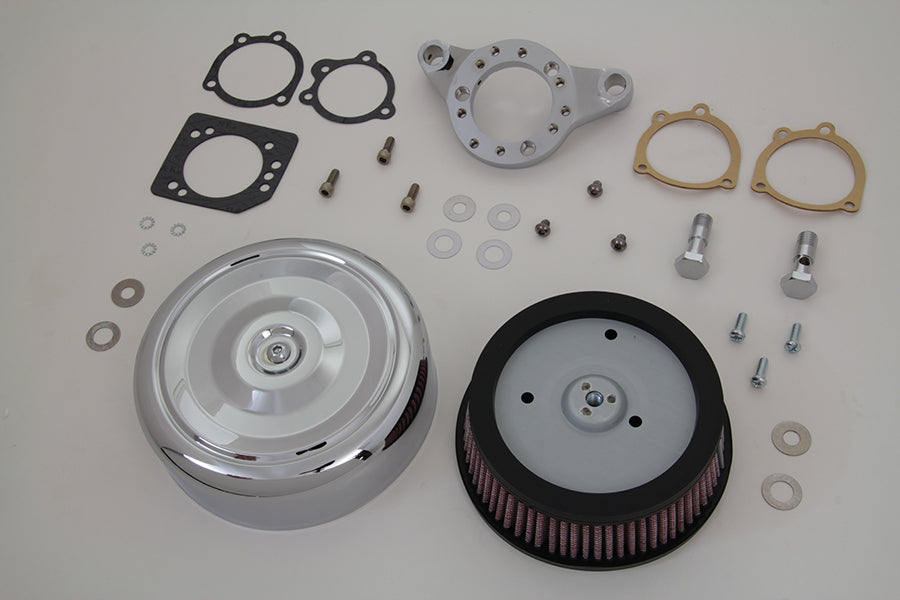 HARLEY Chrom Wyatt Gatling Luftfilterbaugruppe, passend für 1991-UP XL,
