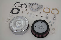 HARLEY Chrom Wyatt Gatling Luftfilterbaugruppe, passend für 1991-UP XL,
