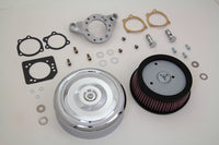 HARLEY Chrom Wyatt Gatling Luftfilterbaugruppe, passend für 1991-UP XL,