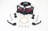 HARLEY Exposed Filter Luftfilter-Kit Schwarz Passend für 2001–2015 FLST, mit Vergaser oder EFI 1999–2015 FX