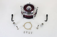 HARLEY Chrom-Luftfilterkit mit freiliegendem Filter, passend für 2001-2015 FLST, mit Vergaser oder EFI 1999-2015 F