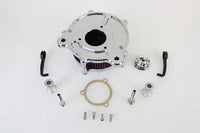 HARLEY Chrom-Luftfilterkit mit freiliegendem Filter, passend für 2001-2015 FLST, mit Vergaser oder EFI 1999-2015 F