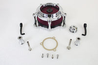 HARLEY Chrom-Luftfilterkit mit freiliegendem Filter, passend für 2001-2015 FLST, mit Vergaser oder EFI 1999-2015 F