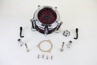 HARLEY Chrom-Luftfilterkit mit freiliegendem Filter, passend für 2001-2015 FLST, mit Vergaser oder EFI 1999-2015 F