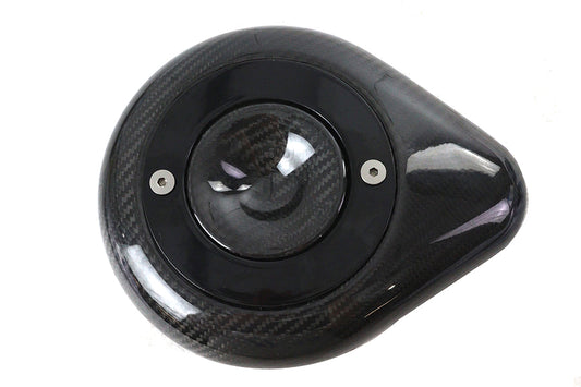 HARLEY Teardrop Air Cleaner Cover Carbon Fiber Fits 0-  Custom, application for OKO and S&S air clea
