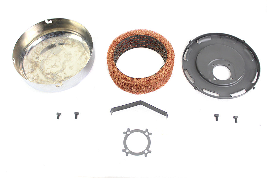 HARLEY 7 Zoll Chrom J Slot Luftfilter Passend für 1941-1948 UL, 1941-1952 WL,