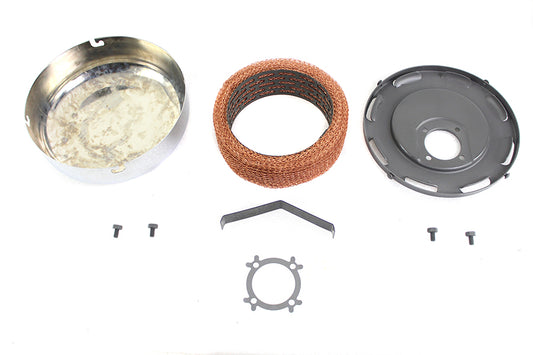HARLEY 7 Zoll Chrom J Slot Luftfilter Passend für 1941-1948 UL, 1941-1952 WL,