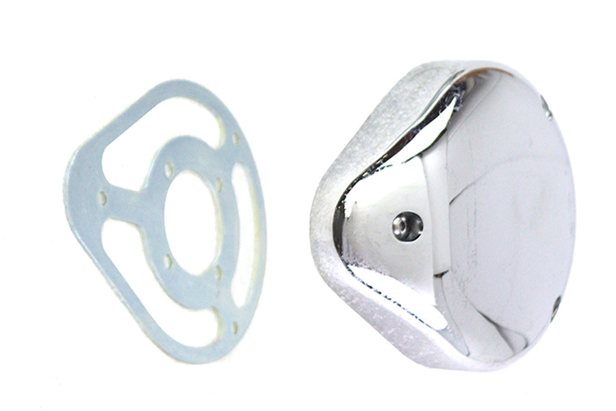 HARLEY 5 Zoll Teardrop Linkert Cover Kit Chrom passend für 1941-1965 FL,
