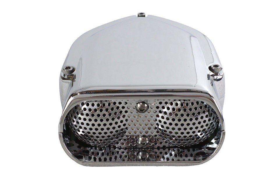 HARLEY Wyatt Gatling Chrom V-Charger Luftfilter passend für 1991-2017 FXD, 1988-2021 XL, 1990-2015 FX