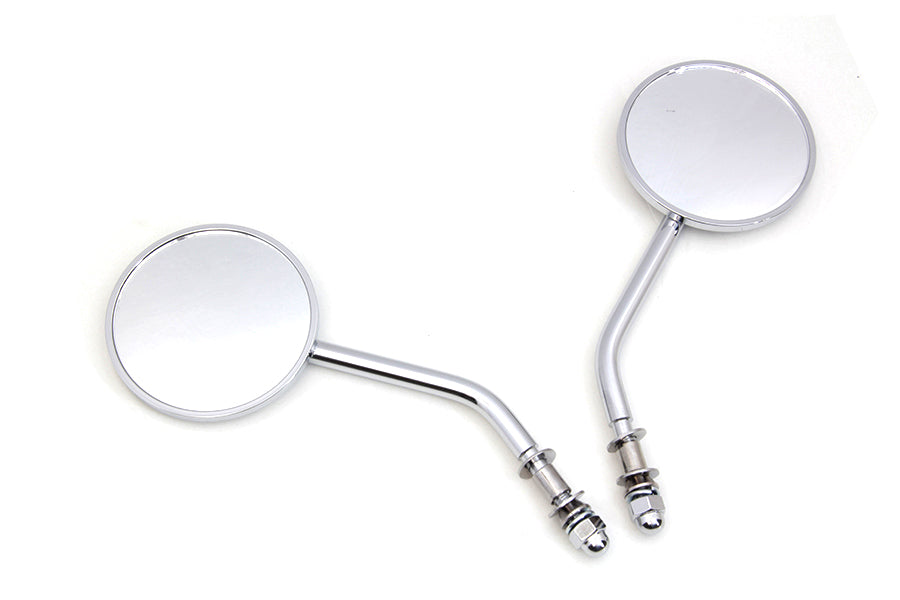 HARLEY Mini-Rundspiegel-Set Chrom Passt 0-  Alle Modelle für linke und rechte Seite