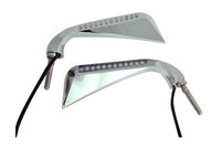 HARLEY Chrom Evil Eye LED Spiegelset passend für alle Modelle ab 1965, zur linken und rechten Seite anbringbar