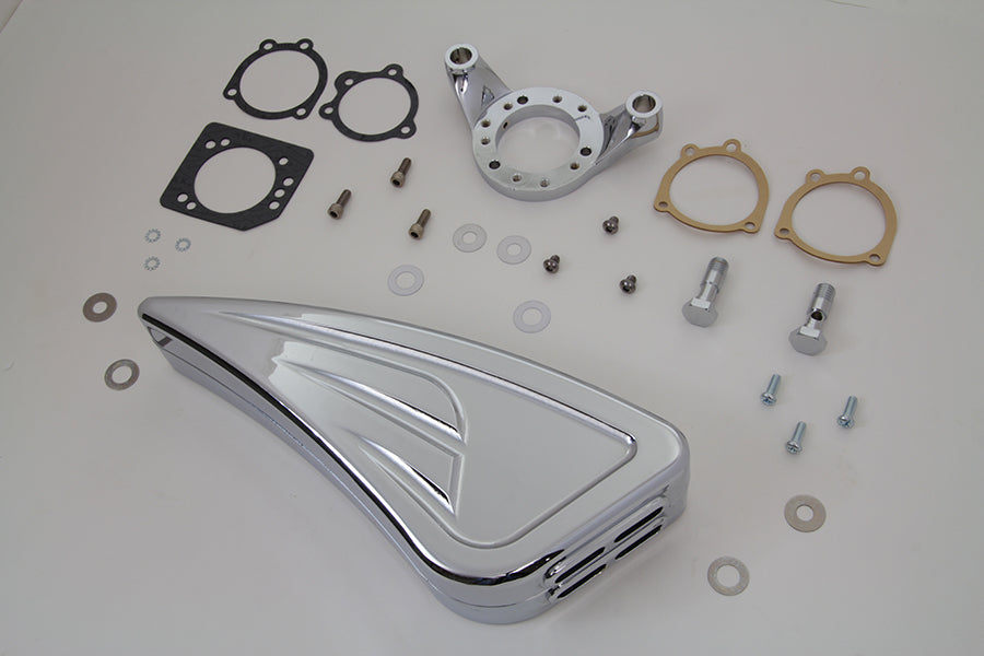 HARLEY Chrom Wyatt Gatling Luftfilterbaugruppe passend für XL ab Baujahr 1991,