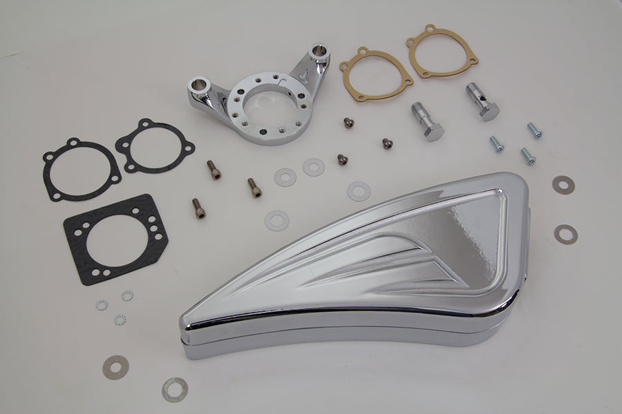HARLEY Chrom Wyatt Gatling Luftfilterbaugruppe passend für XL ab Baujahr 1991,