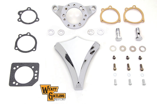 HARLEY Chrome Wyatt Gatling Luftfilterbaugruppe passend für XL ab Baujahr 1991,