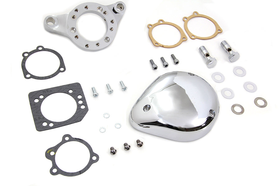 HARLEY Verchromter Wyatt Gatling Luftfilter passend für XL ab 1991,