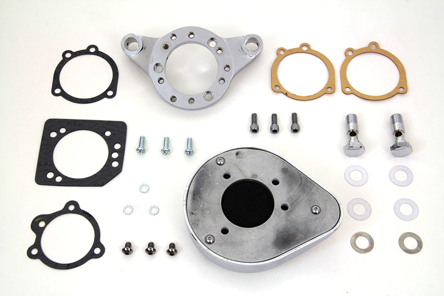 HARLEY Verchromter Wyatt Gatling Luftfilter passend für XL ab 1991,