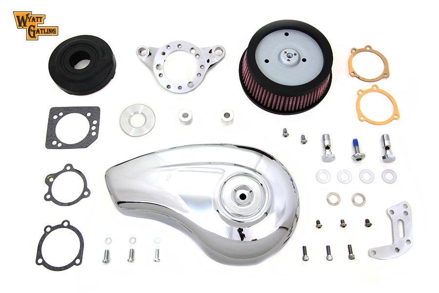 HARLEY Chrom Wyatt Gatling Luftfilterbaugruppe passend für XL ab 1991,