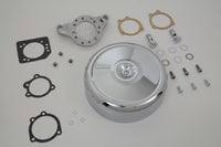 HARLEY Chrome Wyatt Gatling Luftfilter-Baugruppe passend für XL ab Baujahr 1991,