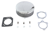 HARLEY Wyatt Gatling Round Air Cleaner Chrome fits 1972-1984 FL,  1972-1984 FX,  1984-1989 FXST,  1972-1987 XL,  1982-1989 FXR,  1982-1989 FXR,  1979-1989 FLT,  1979-1989 FLT,