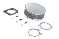 HARLEY Wyatt Gatling Round Air Cleaner Chrome fits 1972-1984 FL,  1972-1984 FX,  1984-1989 FXST,  1972-1987 XL,  1982-1989 FXR,  1982-1989 FXR,  1979-1989 FLT,  1979-1989 FLT,