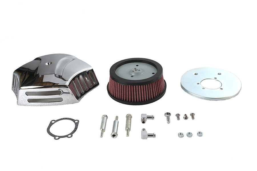 HARLEY V-Force Luftfilter-Kit, Chrom-Billet, passend für 1993-2007 FXST, 1993-2007 FLST, 1993-2007 FLT,