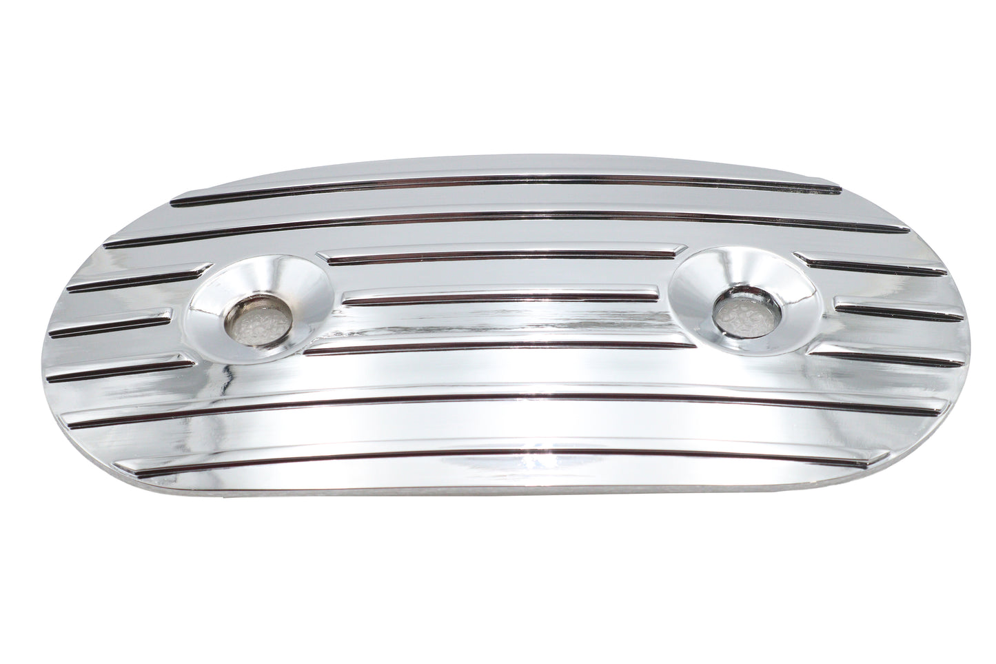 HARLEY Ovaler Luftfiltereinsatz Chrom Passend für 1966-1975 XLH, 1971-1975 FX, 1966-1975 XLCH, 1967-1