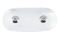 HARLEY Ovaler Luftfiltereinsatz Chrom Passend für 1966-1975 XLH, 1971-1975 FX, 1966-1975 XLCH, 1967-1