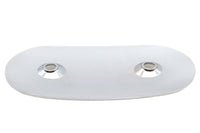 HARLEY Ovaler Luftfiltereinsatz Chrom Passend für 1966-1975 XLH, 1971-1975 FX, 1966-1975 XLCH, 1967-1