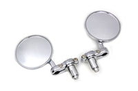 HARLEY Cafe Style Mirror Set Chrome Fits 0-  Custom, Application