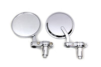 HARLEY Cafe Style Mirror Set Chrome Fits 0-  Custom, Application