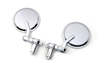 HARLEY Cafe Style Mirror Set Chrome Fits 0-  Custom, Application