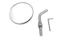 HARLEY 3 Zoll runder Mini Spiegel obere Gabelbrückenhalterung Chrom passend für 0- Custom, Anwendung für 39 mm Gabelrohre