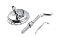 HARLEY 3 Zoll runder Mini Spiegel obere Gabelbrückenhalterung Chrom passend für 0- Custom, Anwendung für 39 mm Gabelrohre