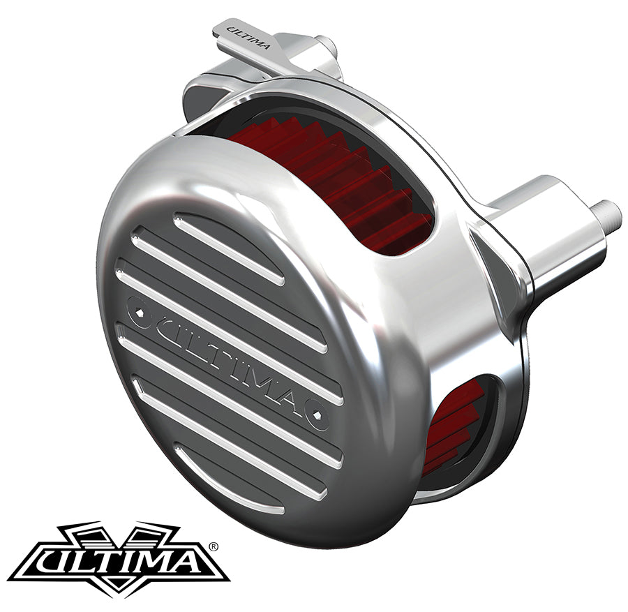 HARLEY Ultima Free Flow gefräster Luftfilter-Kit Chrom Passend für 0-  Custom, Anwendung