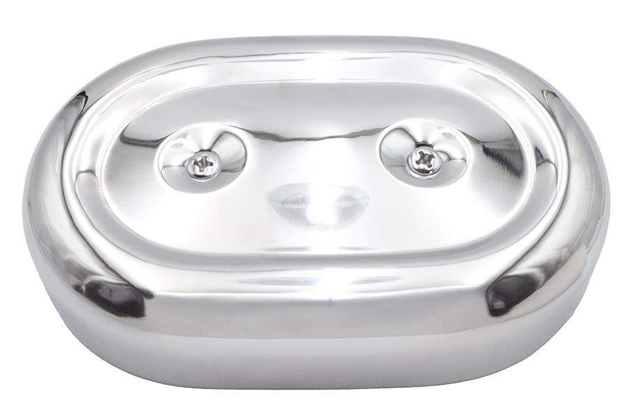 HARLEY M8 Oval Luftfiltergehäuse-Abdeckungssatz Chrom Passend für FLST ab 2018, FXST ab 2018,