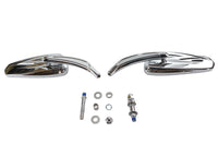 HARLEY Wyatt Gatling Teardrop Spiegelset Chrom Passend für 0-  Custom, Anwendung