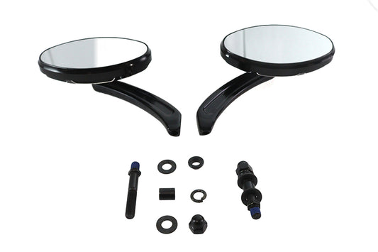 HARLEY Wyatt Gatling Rechteckspiegel Set Schwarz Passend für 0-  Custom, Anwendung
