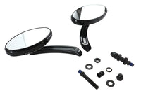 HARLEY Wyatt Gatling Rechteckspiegel Set Schwarz Passend für 0-  Custom, Anwendung