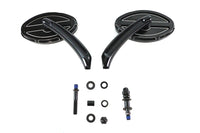 HARLEY Wyatt Gatling Rechteckspiegel Set Schwarz Passend für 0-  Custom, Anwendung