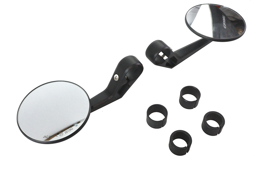 HARLEY Wyatt Gatling Rundspiegel-Set Schwarz passend für 0-  Custom, Anwendung