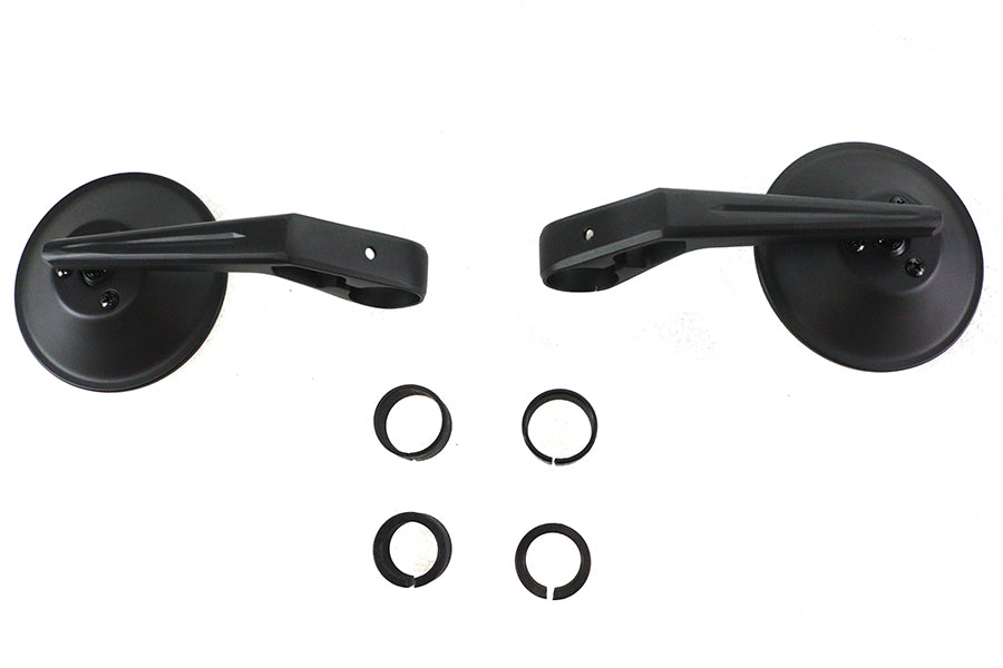 HARLEY Wyatt Gatling Rundspiegel-Set Schwarz passend für 0-  Custom, Anwendung