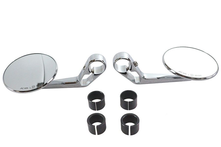 HARLEY Wyatt Gatling Runde Spiegel Chrom Passend für 0-  Custom, Anwendung