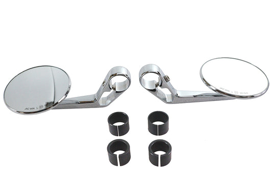 HARLEY Wyatt Gatling Runde Spiegel Chrom Passend für 0-  Custom, Anwendung