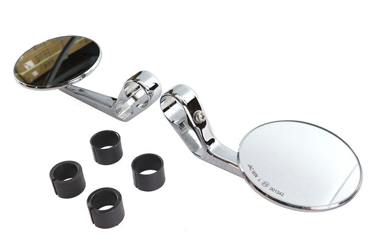 HARLEY Wyatt Gatling Runde Spiegel Chrom Passend für 0-  Custom, Anwendung